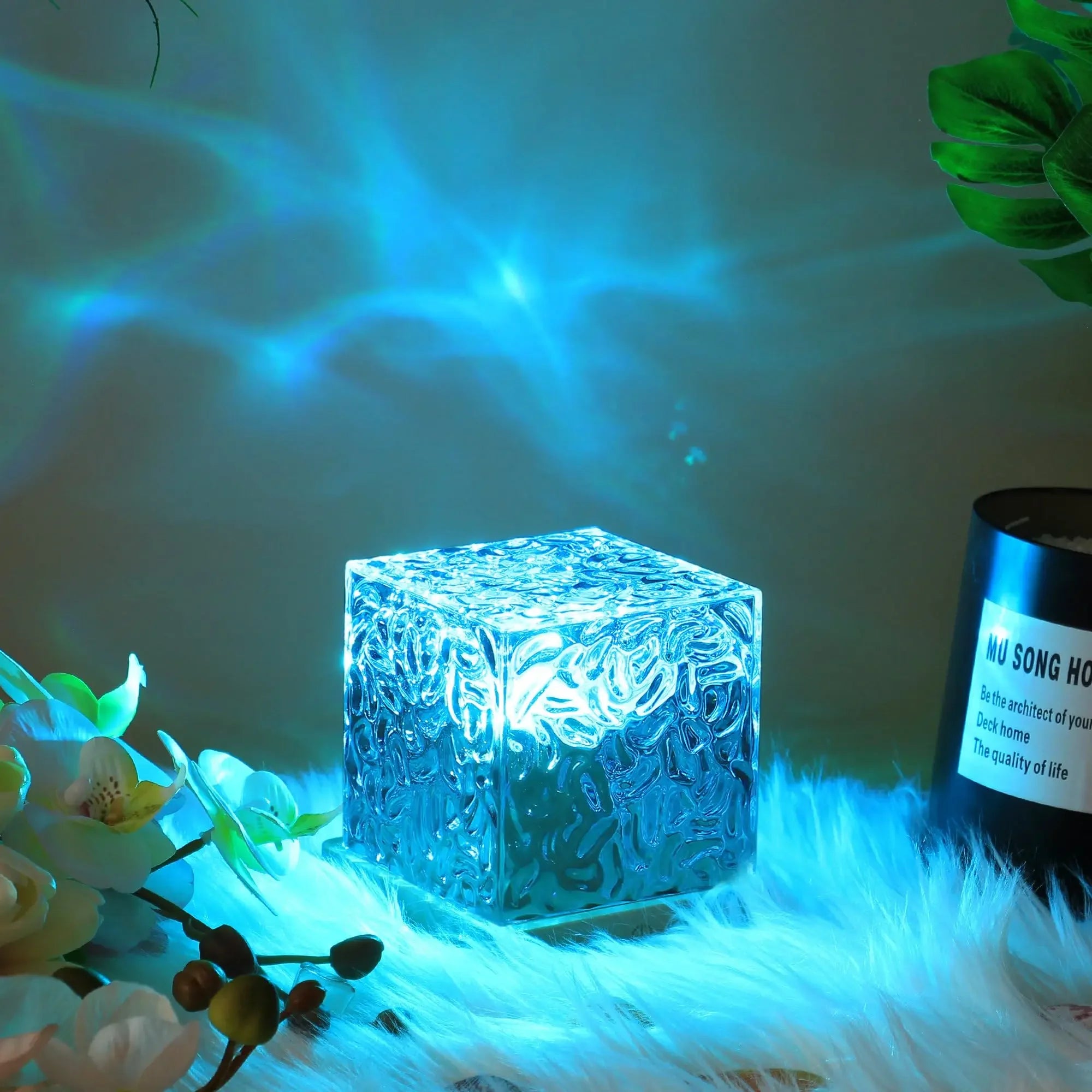 Wave Projector Cube Lamp for Anxiety Relief and Relaxation